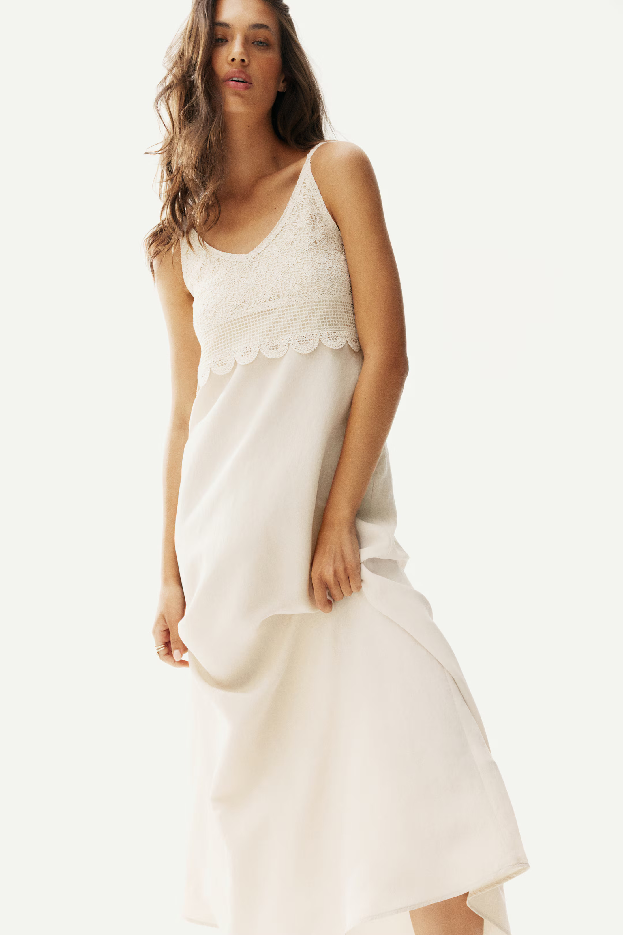 Crochet look-detail dress | H&M (UK, MY, IN, SG, PH, TW, HK)