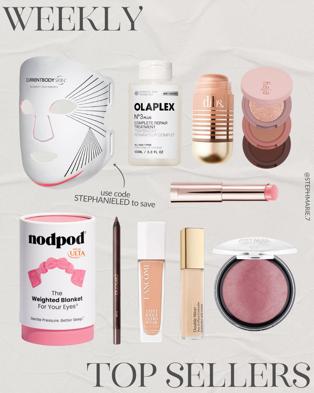 This week's top sellers according to you 💫 Use code STEPHANIELED to save on my red light mask! 

 #LTKSeasonal #LTKOver40 #LTKBeauty