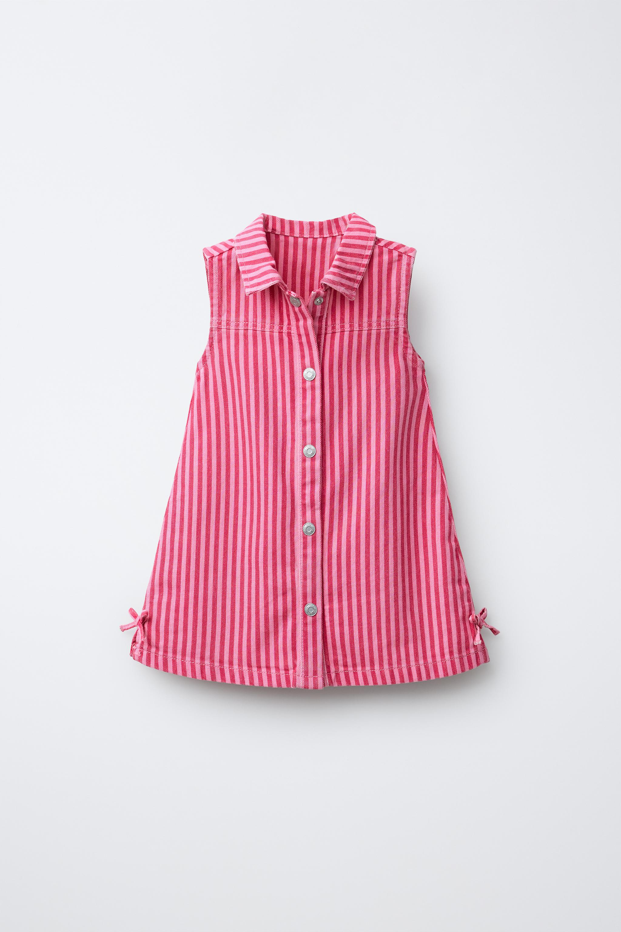 STRIPED TWILL DRESS | Zara US