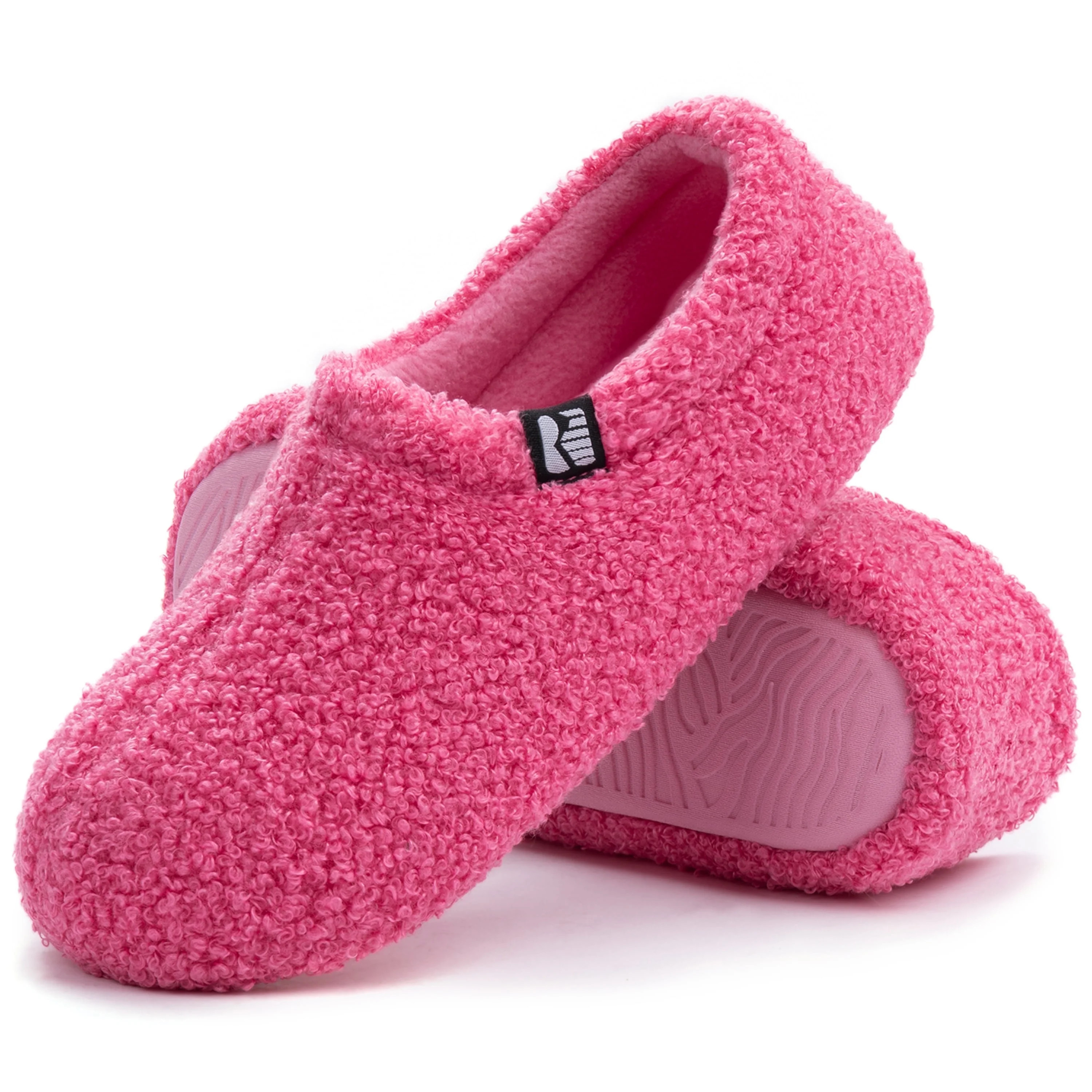 Ravelier Women's Teddy Fleece Closed Back Indoor Slipper | Walmart (US)