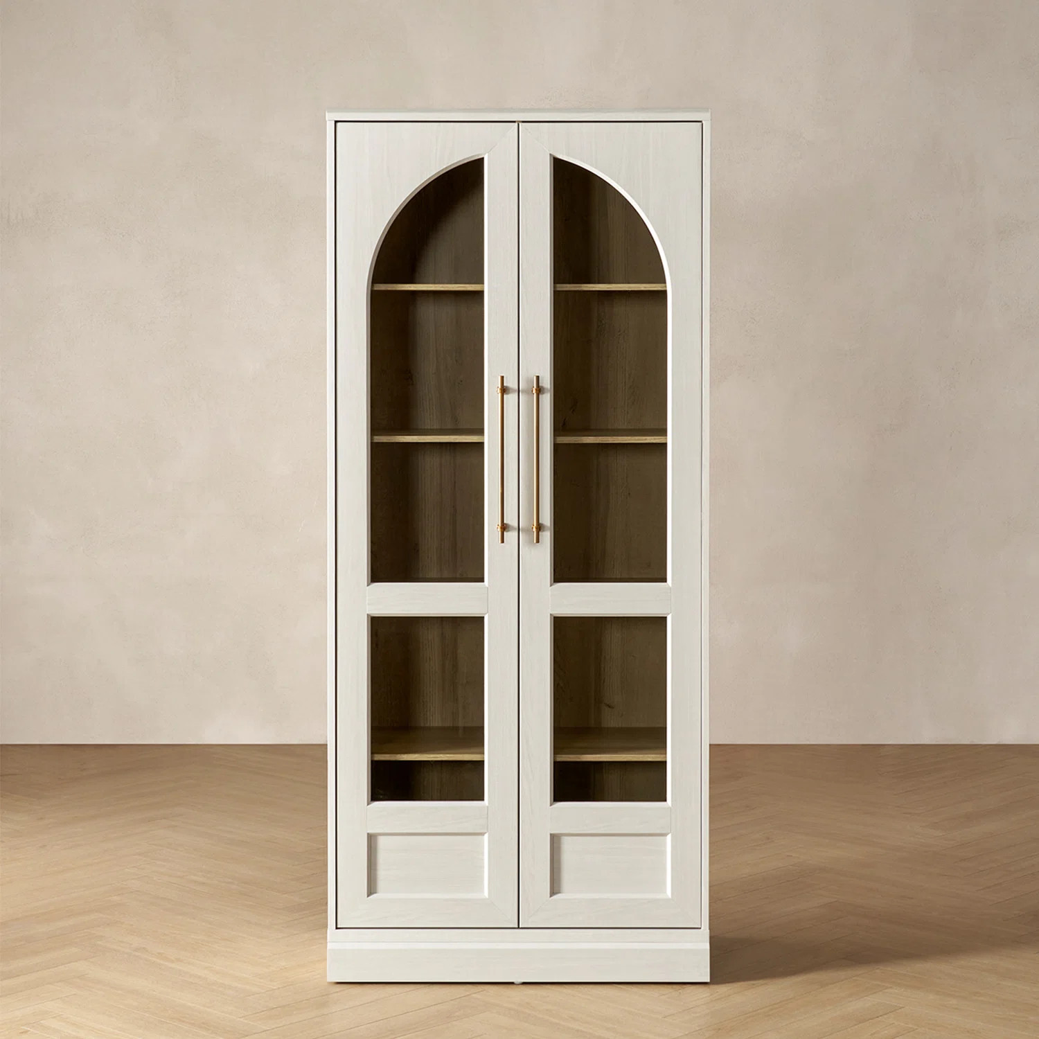 Latitude Run® Mahfuza Arched Tall Display Cabinet | Wayfair North America