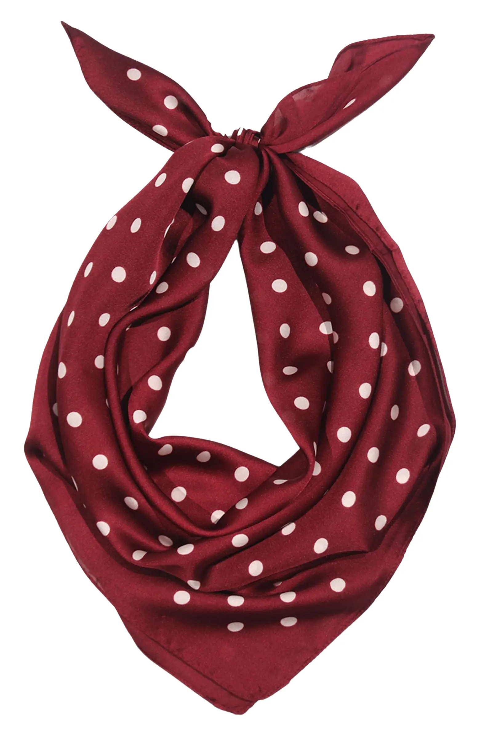 Satin Polka Dot Square Scarf | Nordstrom