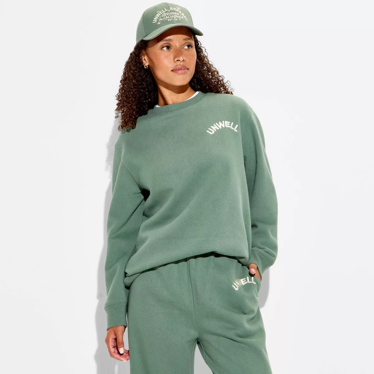 Women's Unwell Graphic Pullover Sweatshirt - Green | Target
