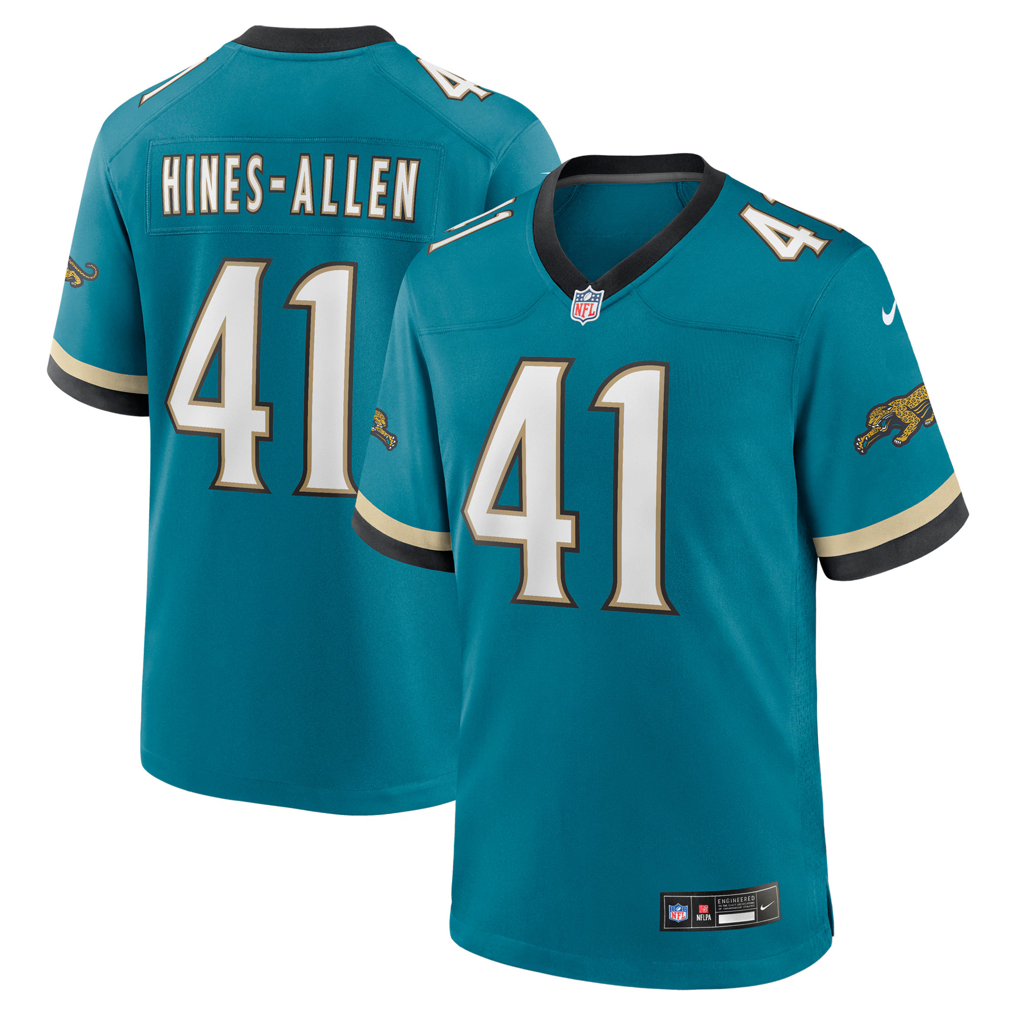 Josh Hines-Allen Jacksonville Jaguars Nike Prowler Throwback Player Game Jersey - Teal | Fanatics