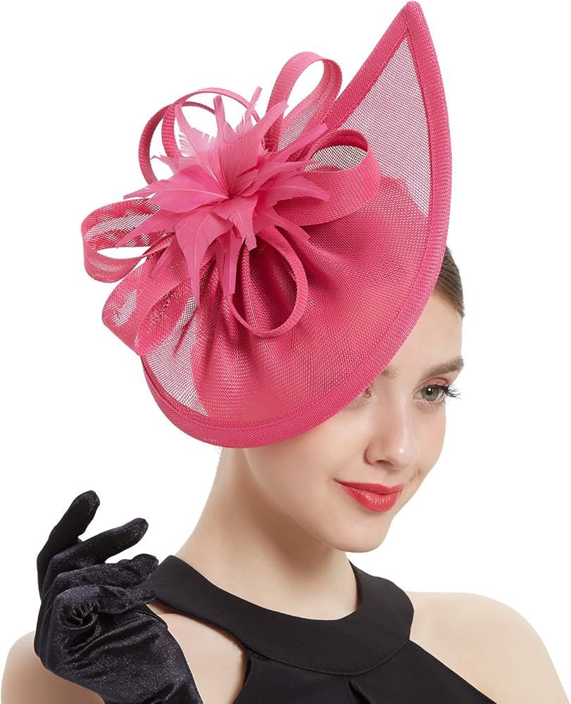 Lady Flower Fascinators Hats with Headband and Clips | Amazon (US)