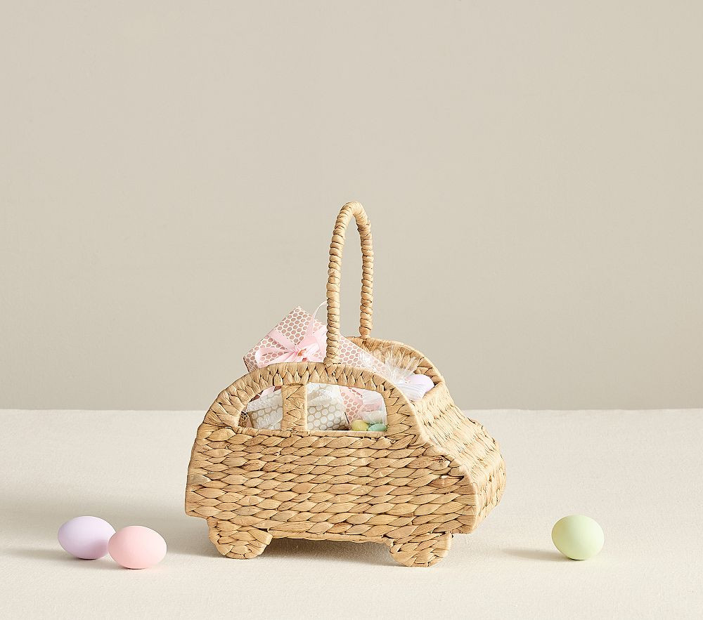 Car Shaped Seagrass Easter Basket | Pottery Barn Kids