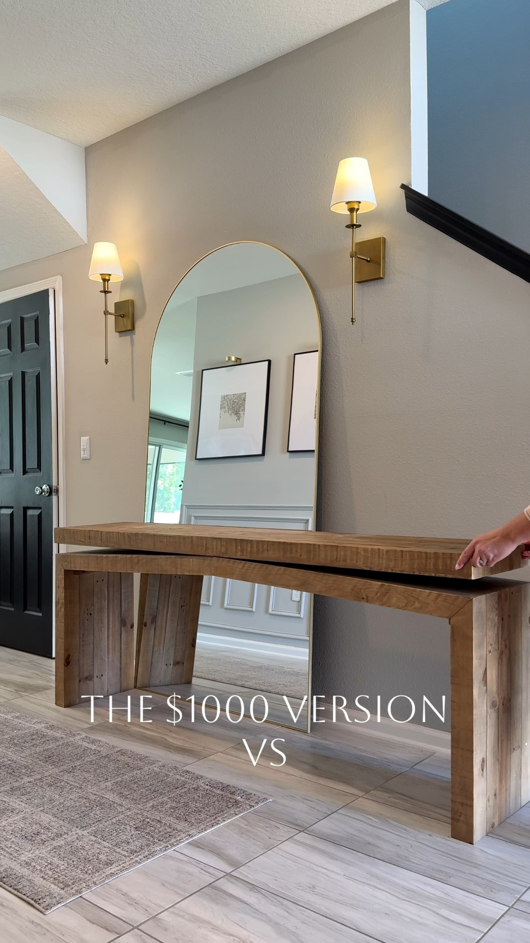 Designer vs Amazon! My favorite console table is back in stock and on sale 🔥 

Designer inspired home finds, Amazon console table, console table styling, entryway decor, spring decor, Amazon home finds 

#LTKHome #LTKSaleAlert