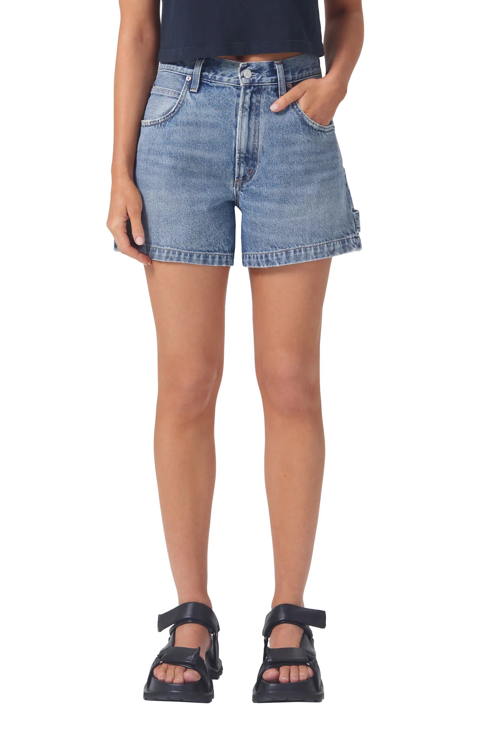 Magda Relaxed Organic Cotton Denim Cargo Shorts | Nordstrom