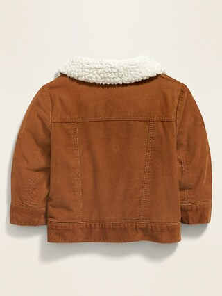 Unisex Sherpa-Lined Corduroy Trucker Jacket for Baby | Old Navy (US)