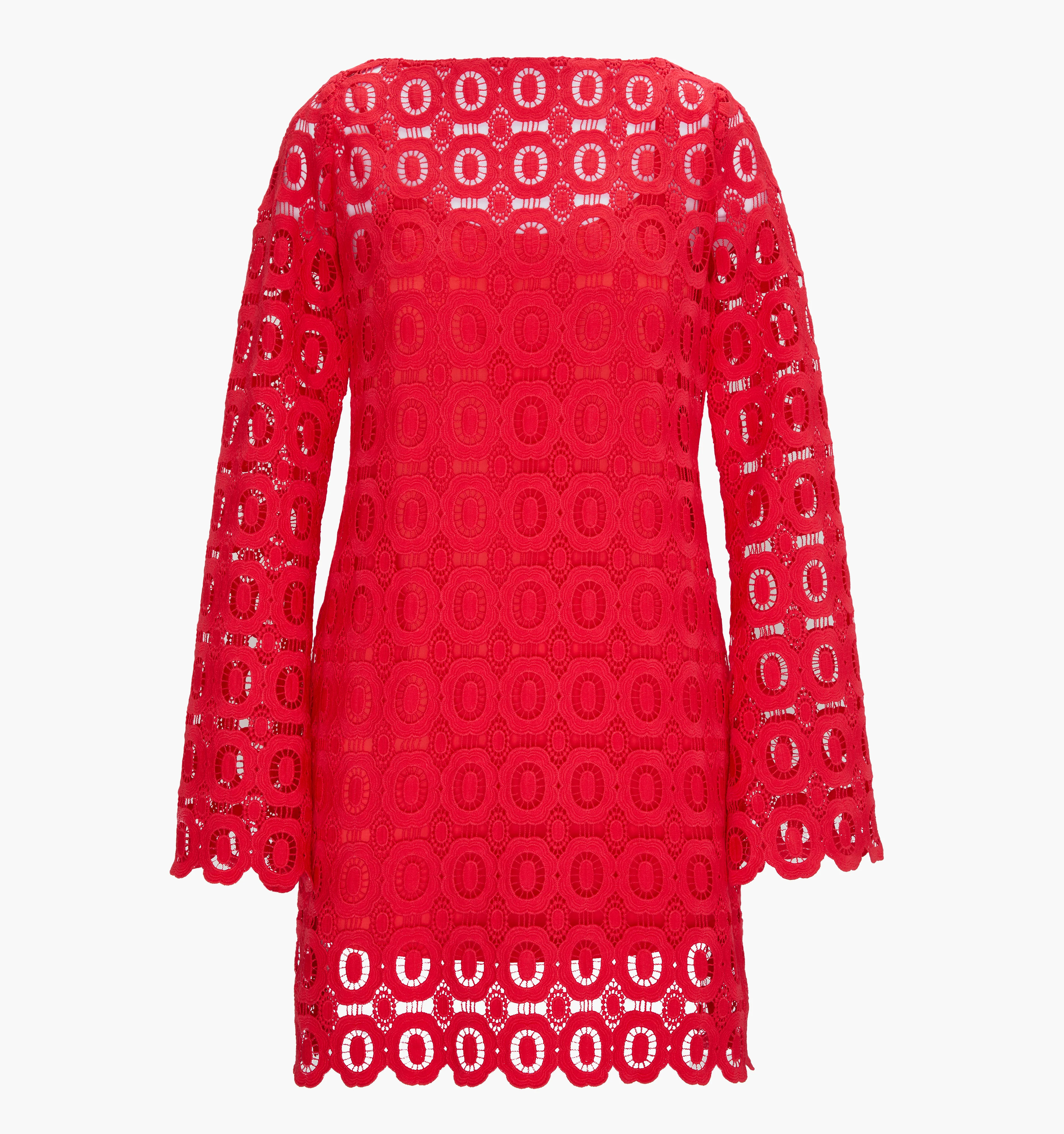 The Eliza Mini Dress | Poppy Lace / L | 100% Polyester | Hill House Home | Hill House Home US