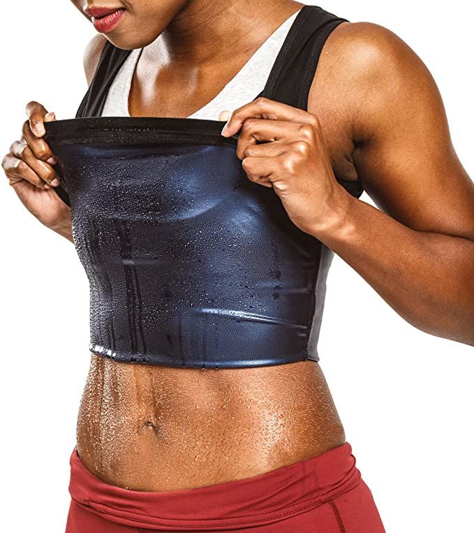 Sweat Shaper Women's Premium Workout Tank Top Slimming Polymer Sauna Vest | Amazon (US)