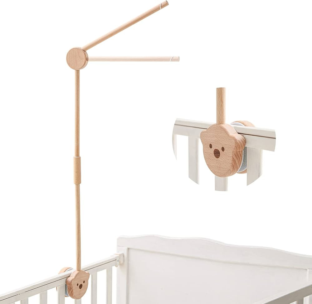 Baby Crib Mobile Arm - Wooden Baby Mobile Crib Holder for Mobile Hanging Baby Crib Attachment for... | Amazon (US)