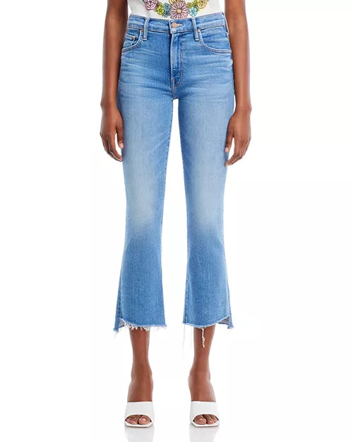 The Insider High Rise Crop Step Fray Bootcut Jeans | Bloomingdale's (US)