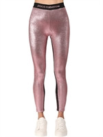 STRETCH LUREX JERSEY LEGGINGS | Luisaviaroma