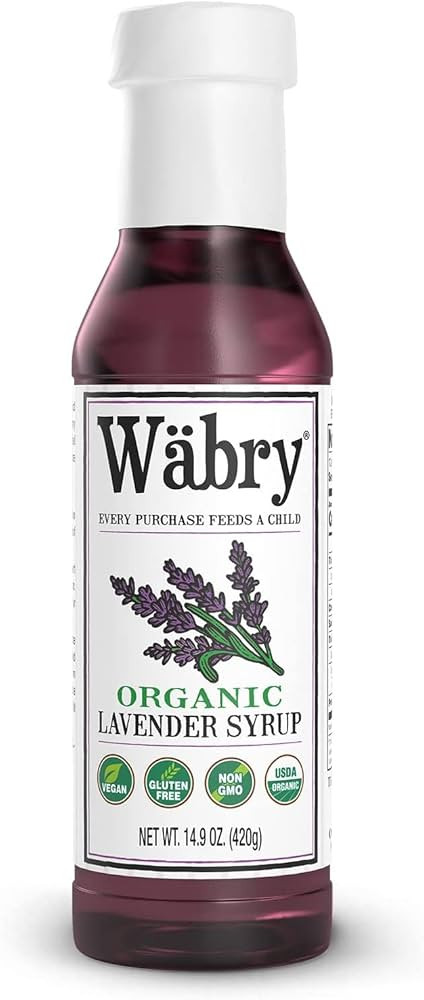 Wäbry Lavender Syrup – 16.4oz (468g), Natural Coffee Syrup, Organic Snow Cone Syrup for Drizzl... | Amazon (US)