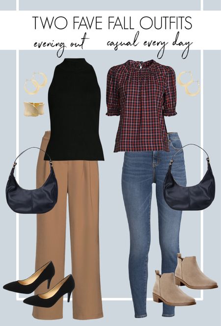 Two favorite fall outfits from @WalmartFashion (#WalmartPartner) - one that’s a great work outfit or for an evening out. The other is a perfect casual outfit for every day! #WalmartFashion

Fall outfit, fall clothes, plaid shirt, work outfit, fall fashion

#LTKhome #LTKSeasonal #LTKFind