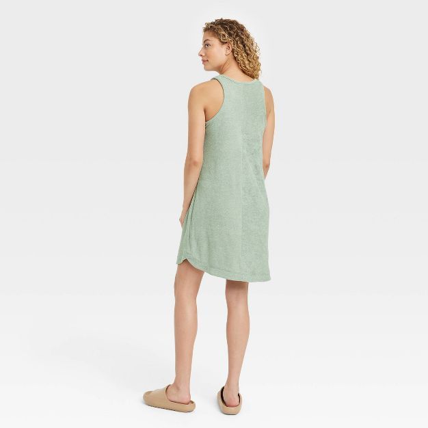 Women's Terry Tank Dress - A New Day™ Green | Target
