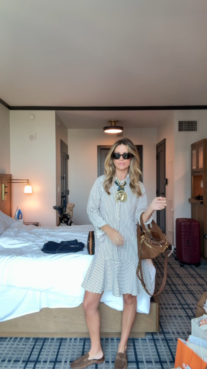 LTKCon outfit! Loving this Amazon dress for fall! Wearing size small 
Coach suede bag + Veronica beard bag charms 
Tom ford sunglasses 🕶️ 
Amazon scarf 
Etsy horseshoe 
Prada loafers 

🔍: Amazon finds, Amazon style, LTKCON, silk scarf, Etsy horseshoe pendant, coach suede bag, Veronica beard bag charms, tom ford sunglasses, petite style, fall fashion, moms over 40 style, Texas content creator 

#LTKFindsUnder50 #LTKCon #LTKStyleTip