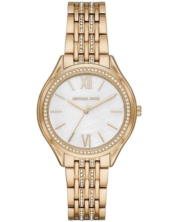 Michael Kors Women's Mindy Three-Hand Gold-Tone Alloy Watch MK7078 | Amazon (US)