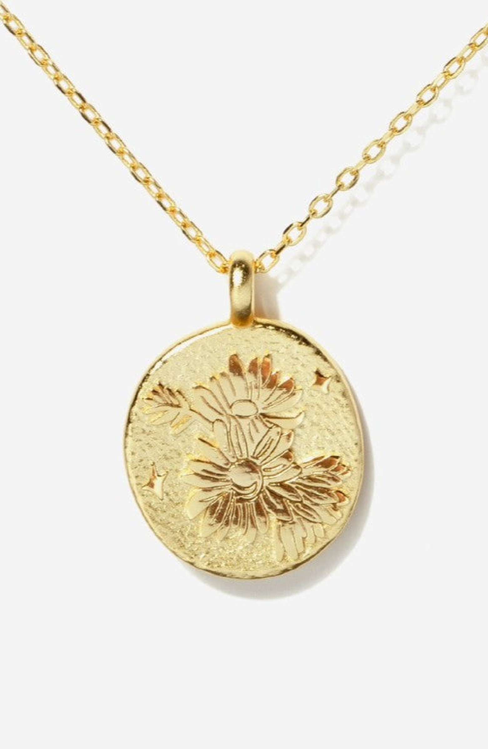 Little Sky Stone Gold Birth Flower Necklace | Nordstrom | Nordstrom