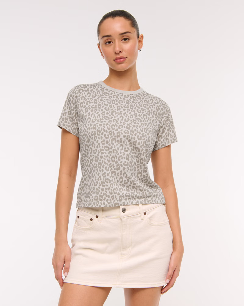 Women's Essential Polished Body-Skimming Tee | Women's | Abercrombie.com | Abercrombie & Fitch (US)