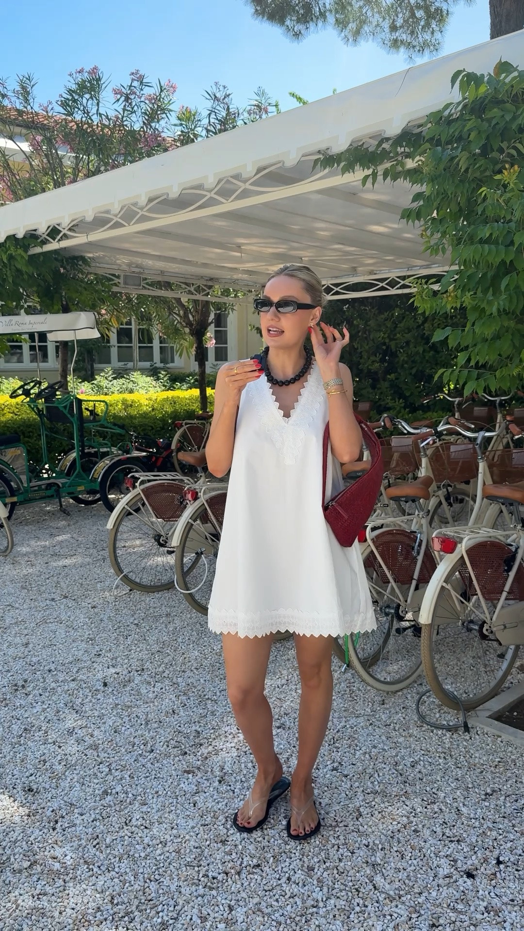 Holiday outfit idea 💕 white dress