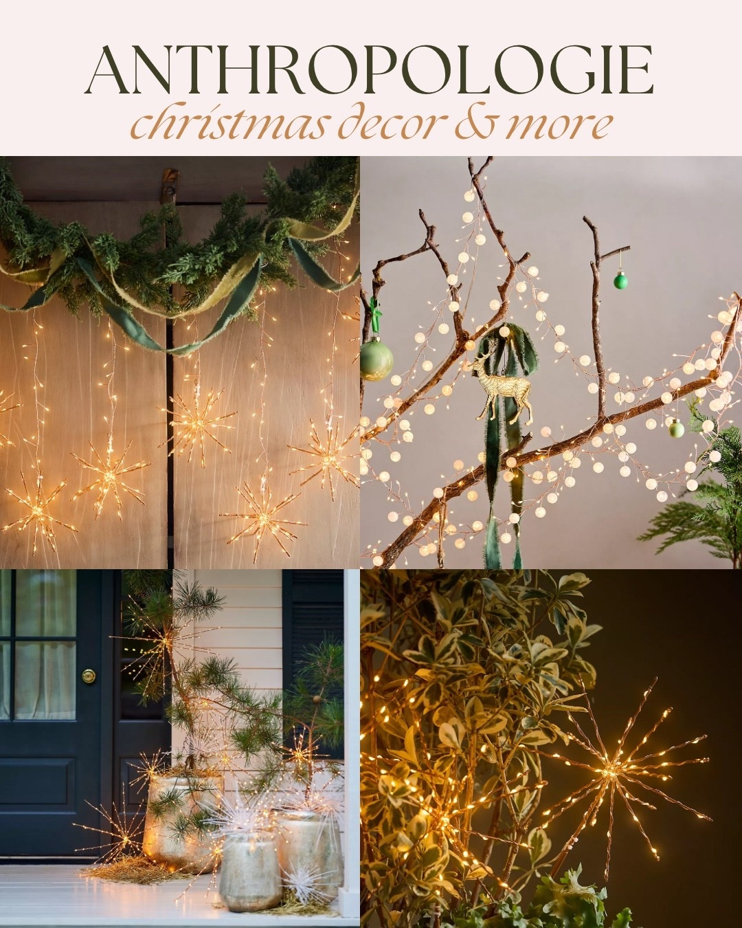 Christmas lighting from anthro 

#LTKFindsUnder100 #LTKHome #LTKSeasonal