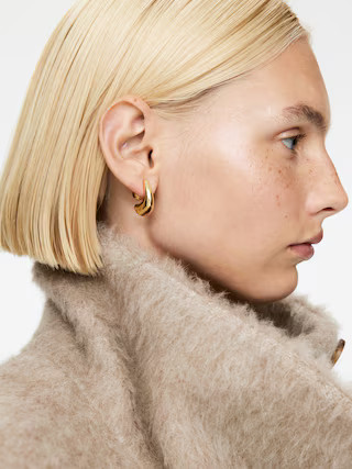 Gold-Plated Earrings – Gold – Women – ARKET GB | Arket UK