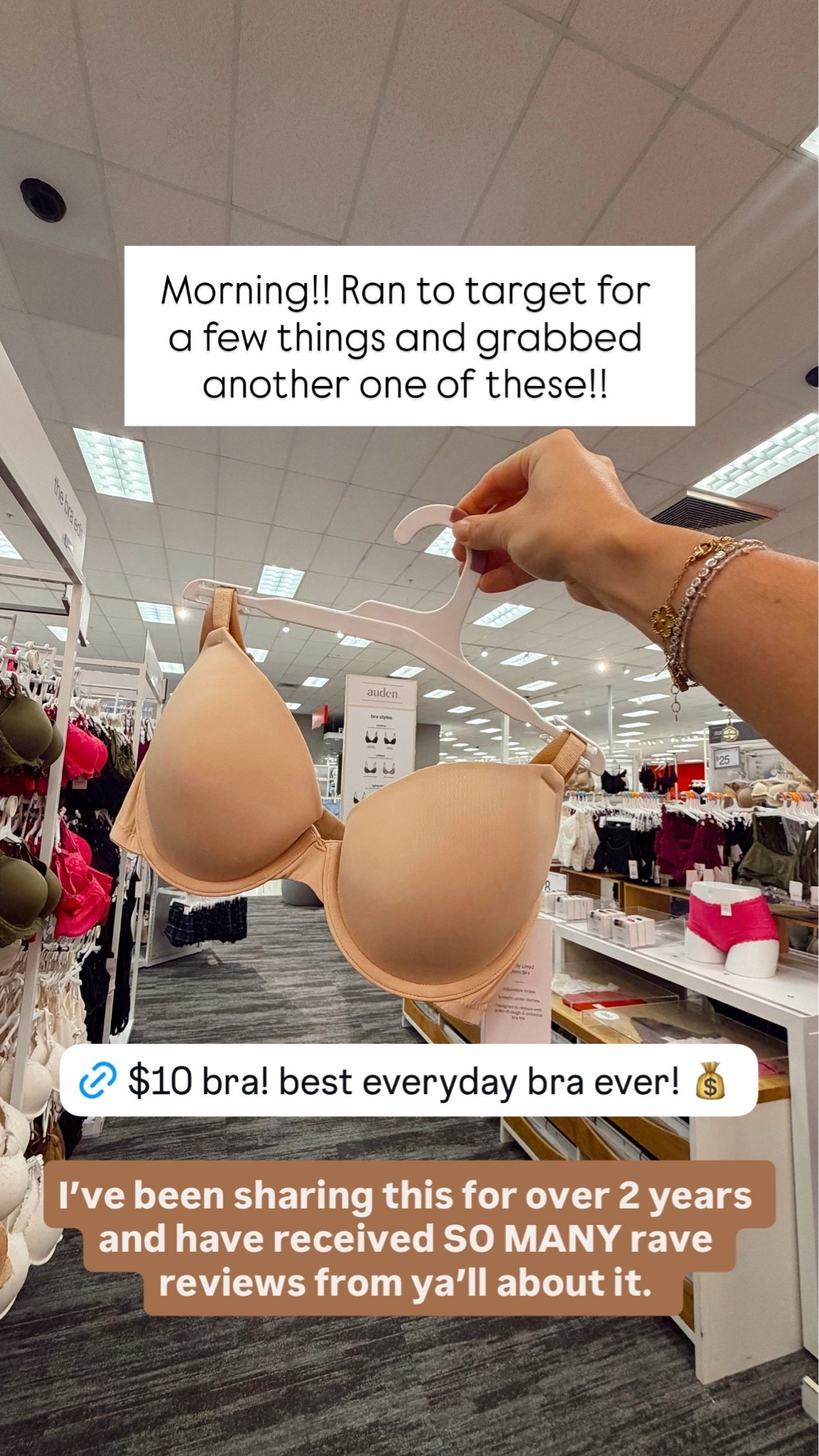 Everyday bra // affordable bra // highly rated bra // target finds // target style // everyday outfits // capsule wardrobe

#LTKdayinmylife #LTKootd #LTKgrwm