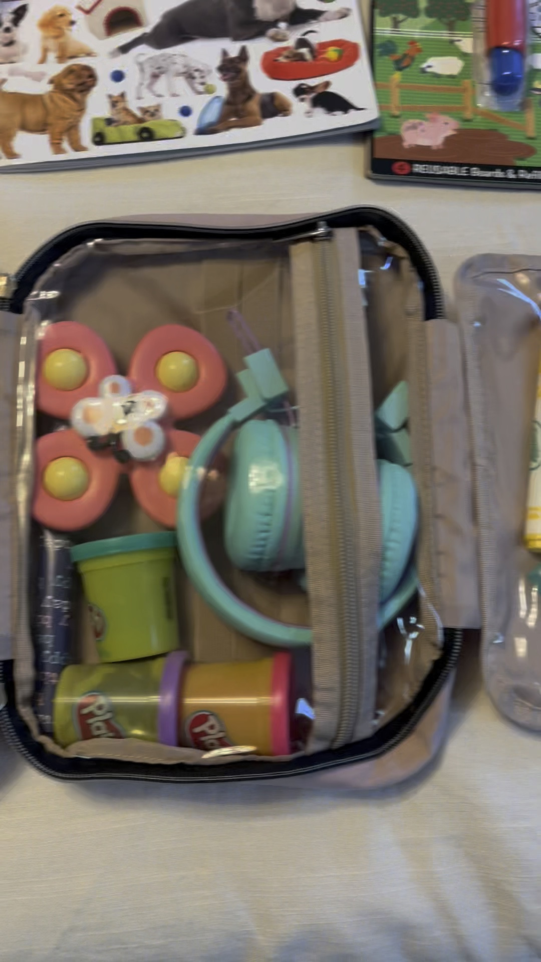 Toddler travel tips! Recently traveled with my 15 month old and she did amazing because of all of these toys and snacks! The toiletry bag and hard sided pencil case was great for organization!

#LTKTravel #LTKKids #LTKBaby