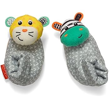 Infantino Foot Rattles, Zebra and Tiger | Amazon (US)