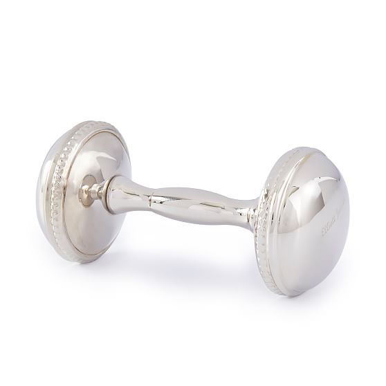 Silver Baby Rattle | Mark and Graham