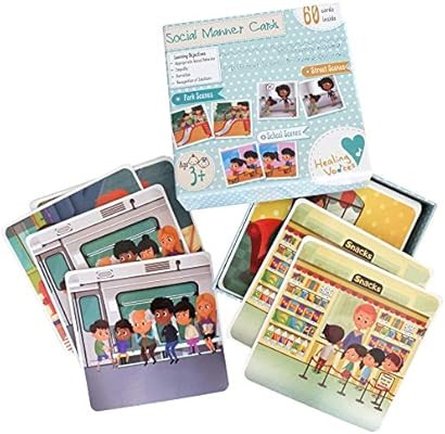 Amazon.com: Social Behavior Learning Game - Social Communication and Emotional Skills Learning Fl... | Amazon (US)