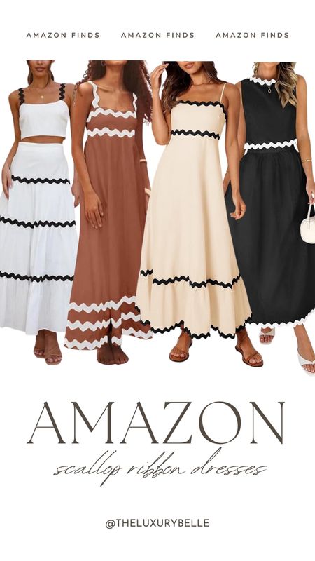 Amazon scallop ribbon dresses 

#LTKFindsUnder100 #LTKSeasonal #LTKStyleTip