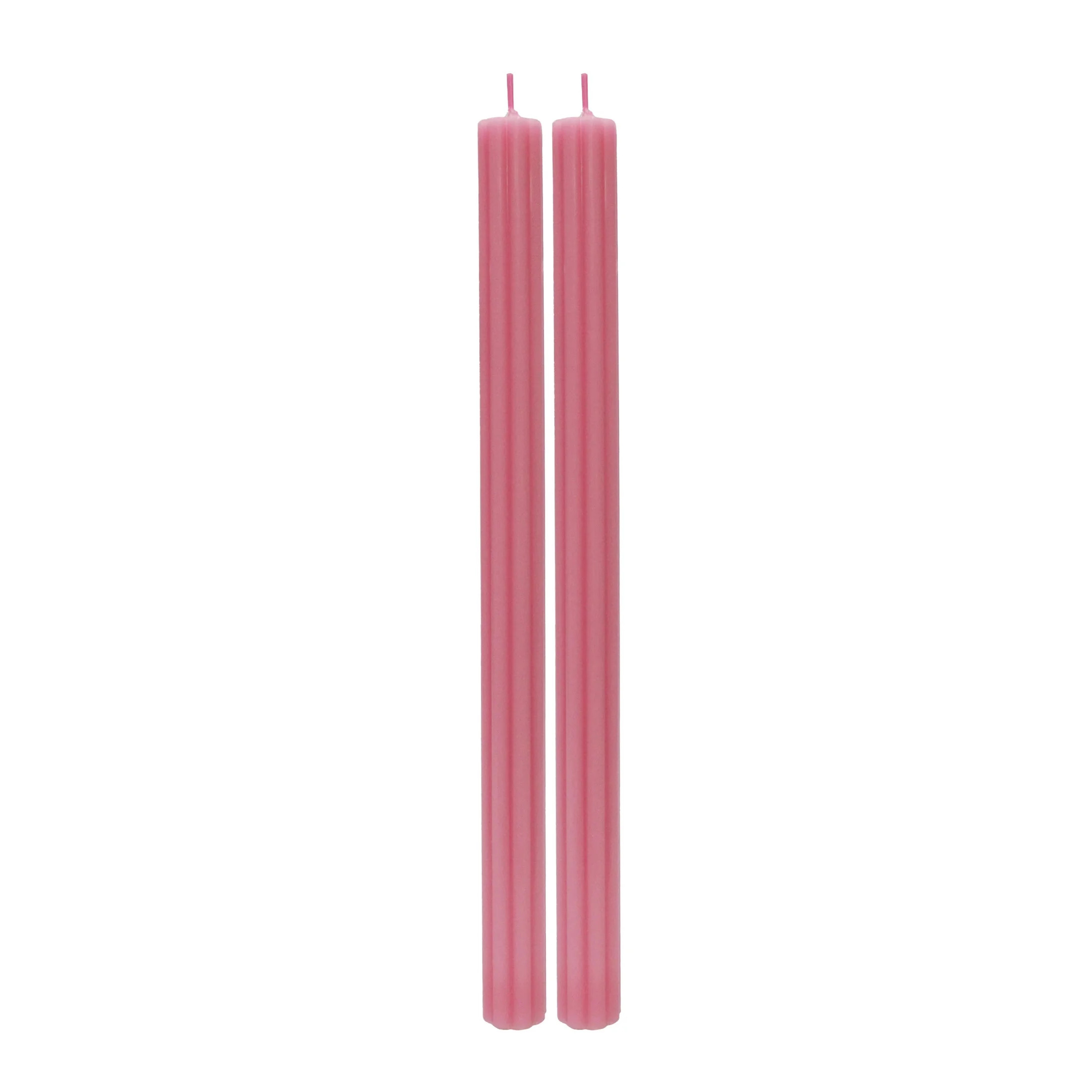 Better Homes & Gardens Unscented Taper Candles, Pink, 2-Pack, 11 Inches Height | Walmart (US)