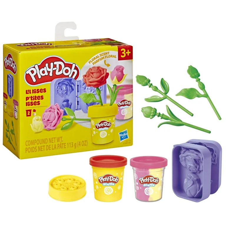 Play-Doh Lil Roses Playset, Scented, Kids Arts & Crafts, Flower Toys for Girls & Boys 3+ | Walmart (US)