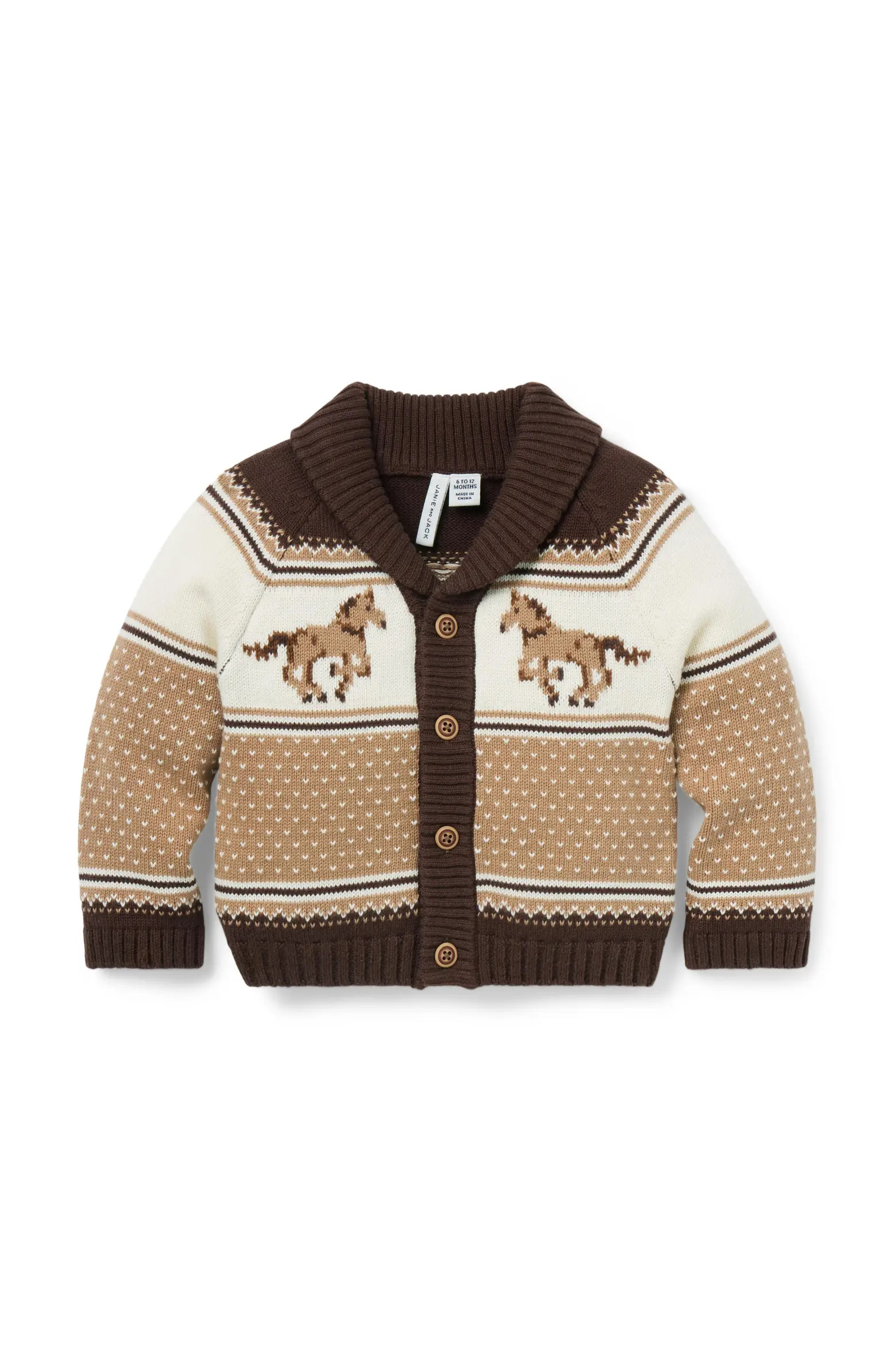 The Little Equestrian Baby Cardigan | Nordstrom