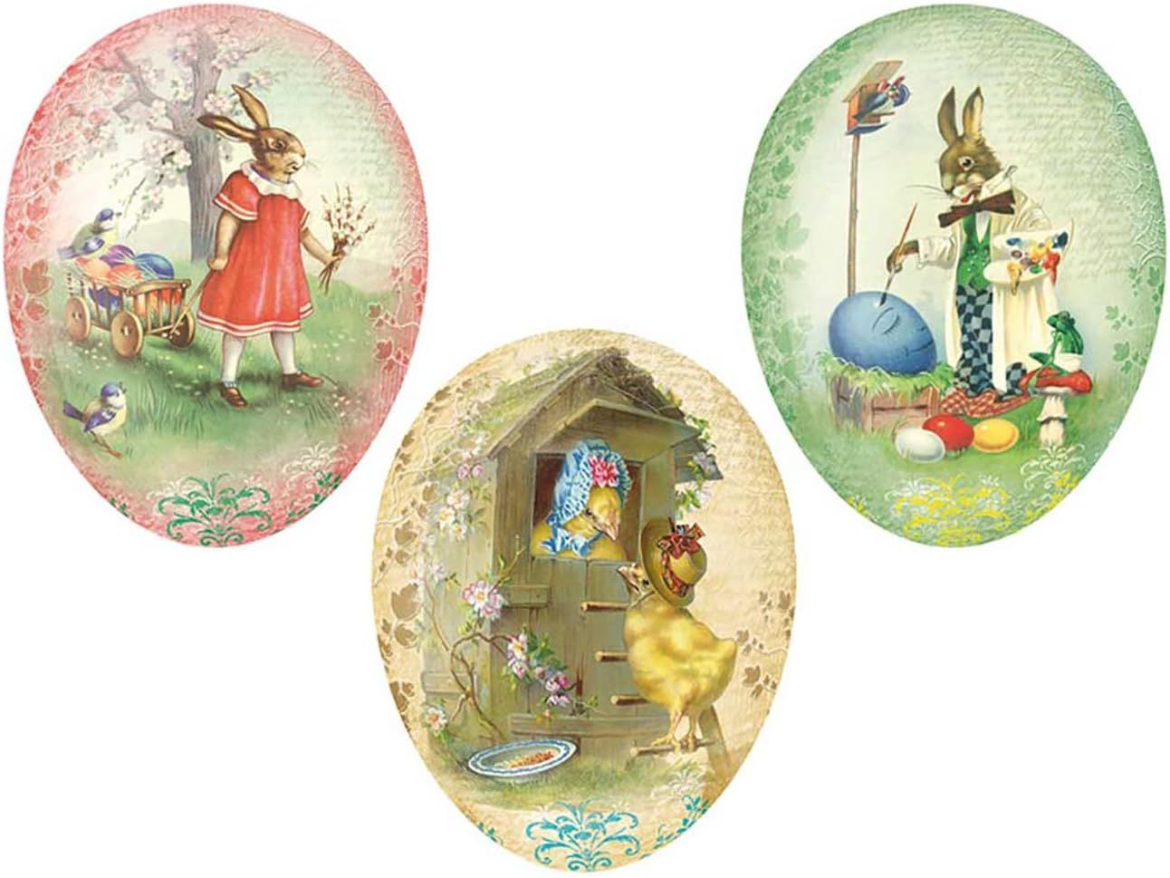 Nestler Easter Eggs for Easter Egg Hunt and Easter Basket Stuffers, Vintage Easter Bunny Rabbits ... | Amazon (US)