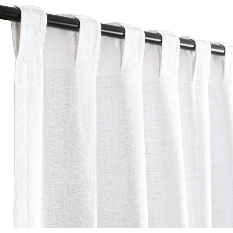 Bedding Craft White Cotton Curtains for Window Bedroom Drapes and Home Decor, Set of 2, 50 x 96 i... | Walmart (US)