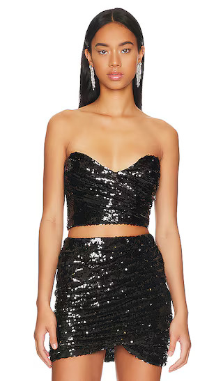 Mark Top in Sequins Black | Revolve Clothing (Global)