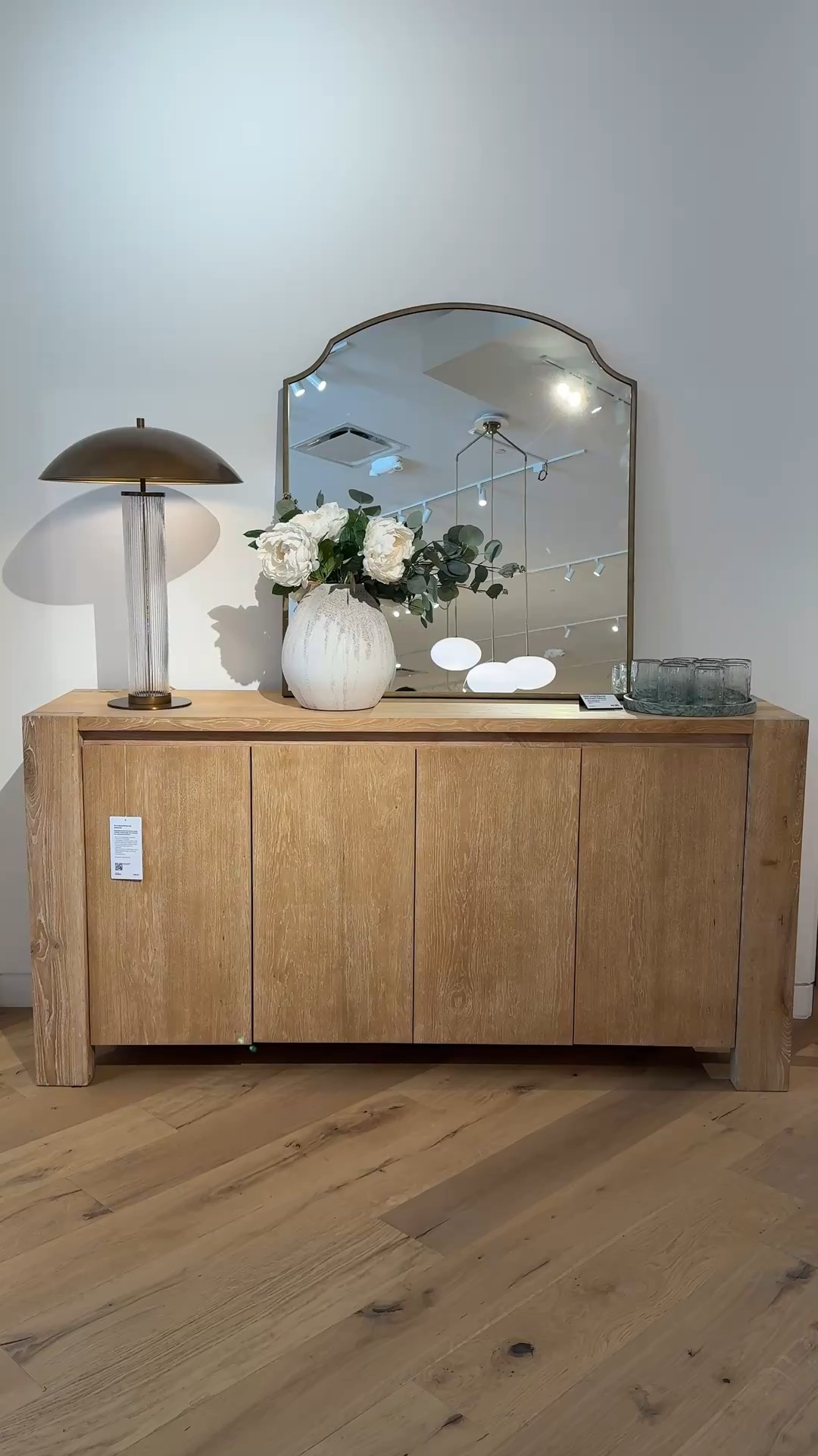 The Terra 72” Solid White Oak Credenza isn’t just a dining room favorite — it also makes a stunning entryway console. 🤍 Crafted of natural white oak with timeless farmhouse appeal, it offers generous storage behind its sleek waterfall design. Styled here with the Emmy Brass Wall Mirror (36”x40”) — currently on Labor Day sale ✨ — and layered in a vase with greenery for that effortless, welcoming look. 🌿 Whether in your dining room or front entry, this best-selling piece from Crate & Barrel is all about beauty + function. ☺️

#EntrywayDecor #FarmhouseStyle #CrateandBarrel 


#LTKSaleAlert #LTKHome #LTKStyleTip