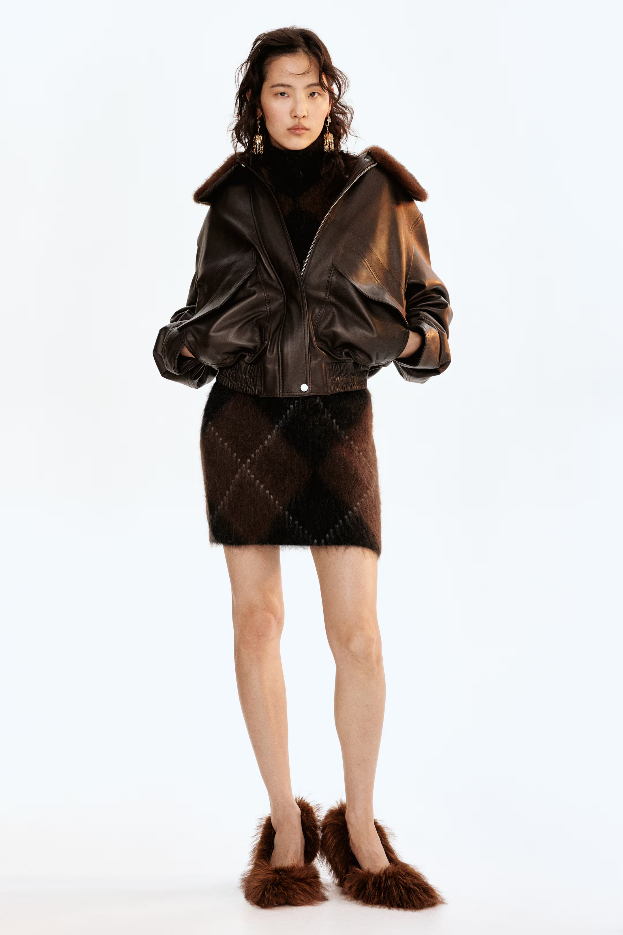 Mohair-blend mini skirt | H&M (UK, MY, IN, SG, PH, TW, HK)