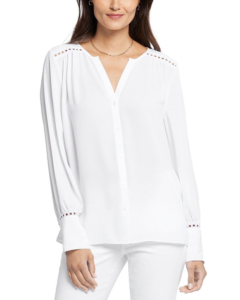 Nydj Liliana Lace Peasant Blouse | Bloomingdale's (US)