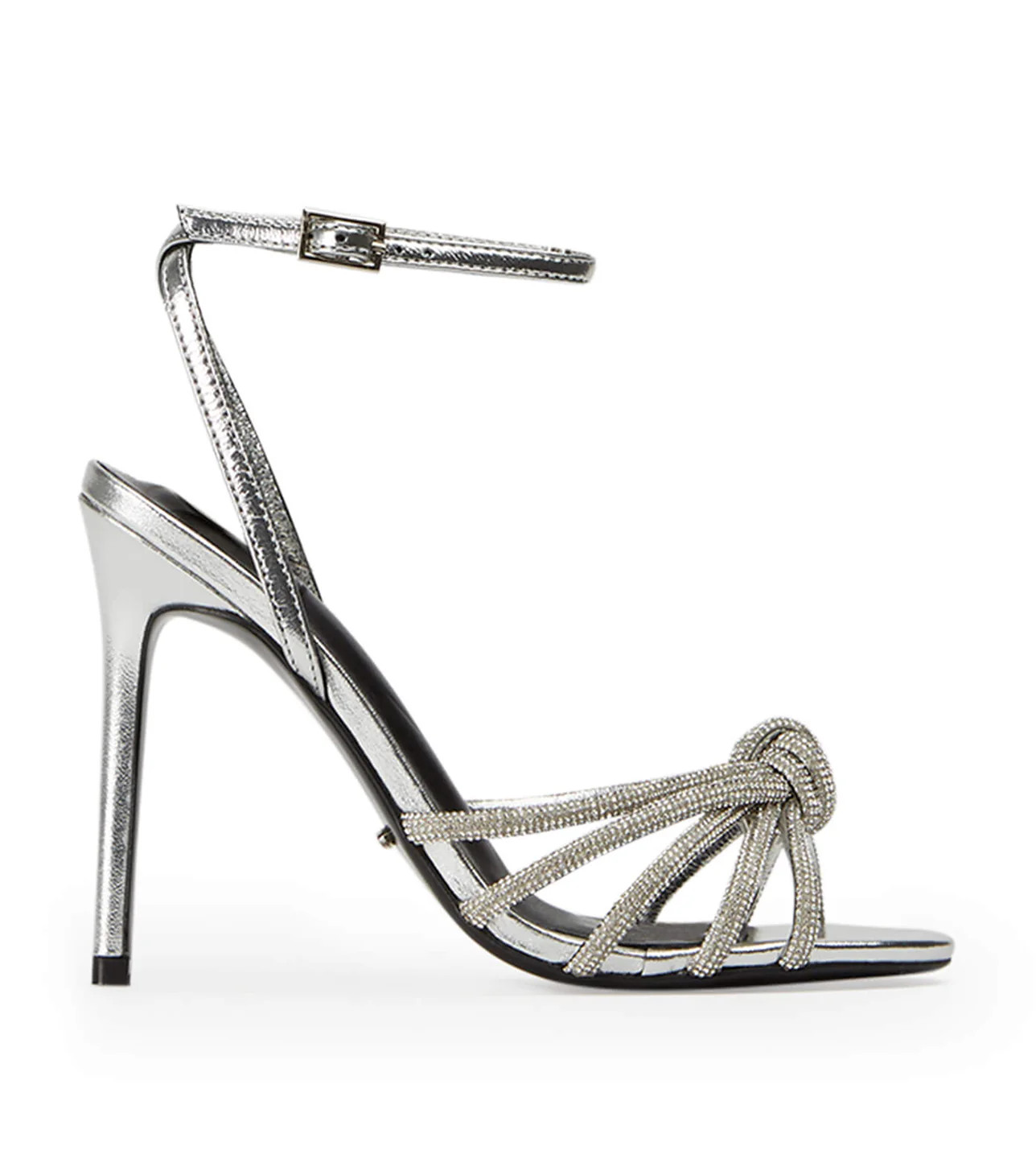 Kyla Silver Foil Heels | Tony Bianco US
