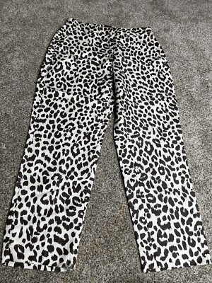 J. Crew Womens Linen Blend Leopard Print Pants Size 6 Lightweight  | eBay | eBay US