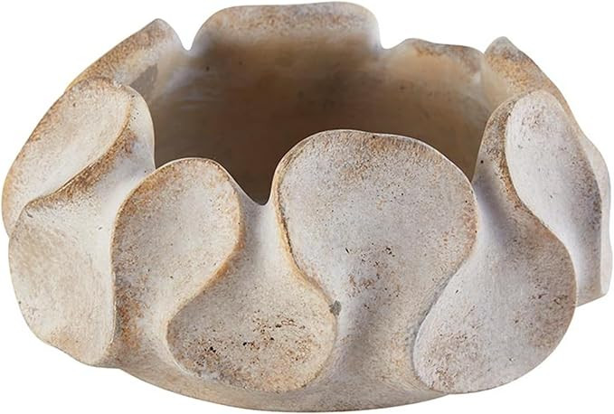 47th & Main Planter for Indoor or Outdoor Plants Cement Flower Pot for Succulents, Medium, Petal | Amazon (US)