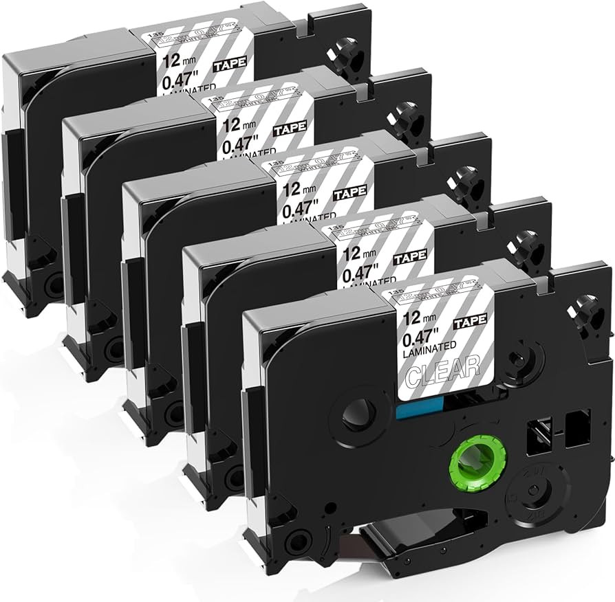 Label KINGDOM Clear Tape Replace for Brother Tze-135 TZ135 Ptouch Label Tape Tze 12mm 0.47 Lamina... | Amazon (US)