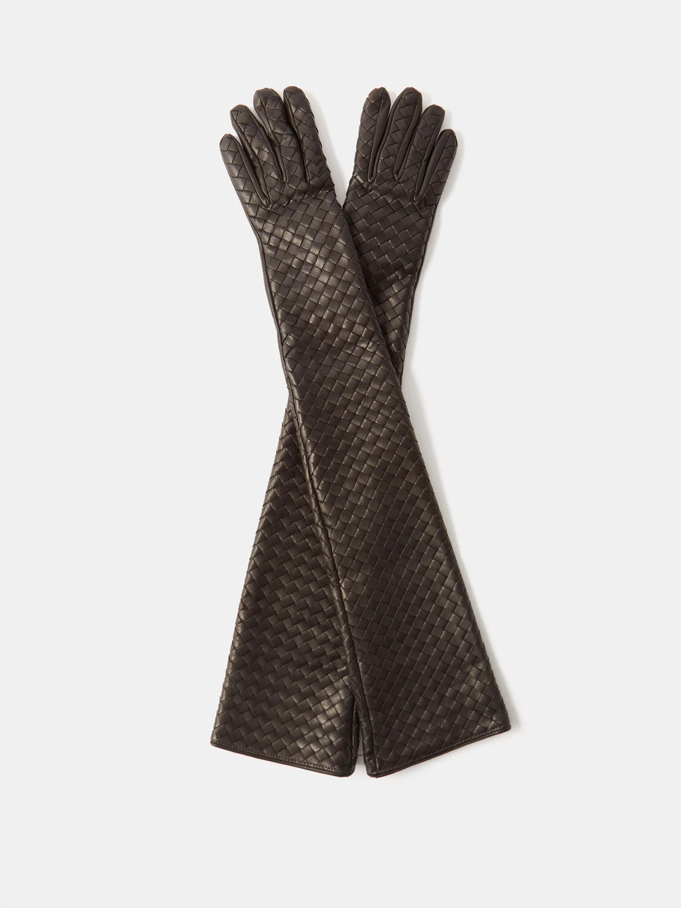Intrecciato-leather long gloves | Bottega Veneta | Matches (UK)