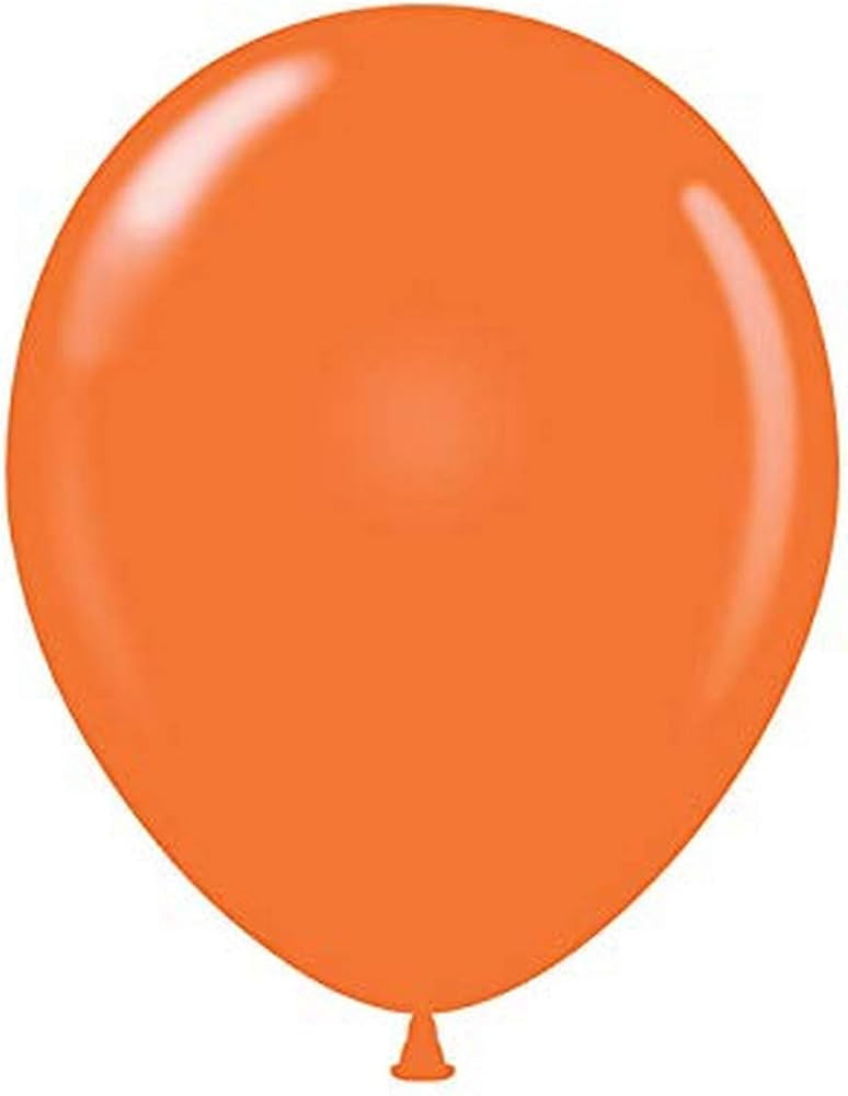 Tuf-Tex 15005 Orange Latex Party Balloons, 5", Orange, Pack of 50 | Amazon (US)