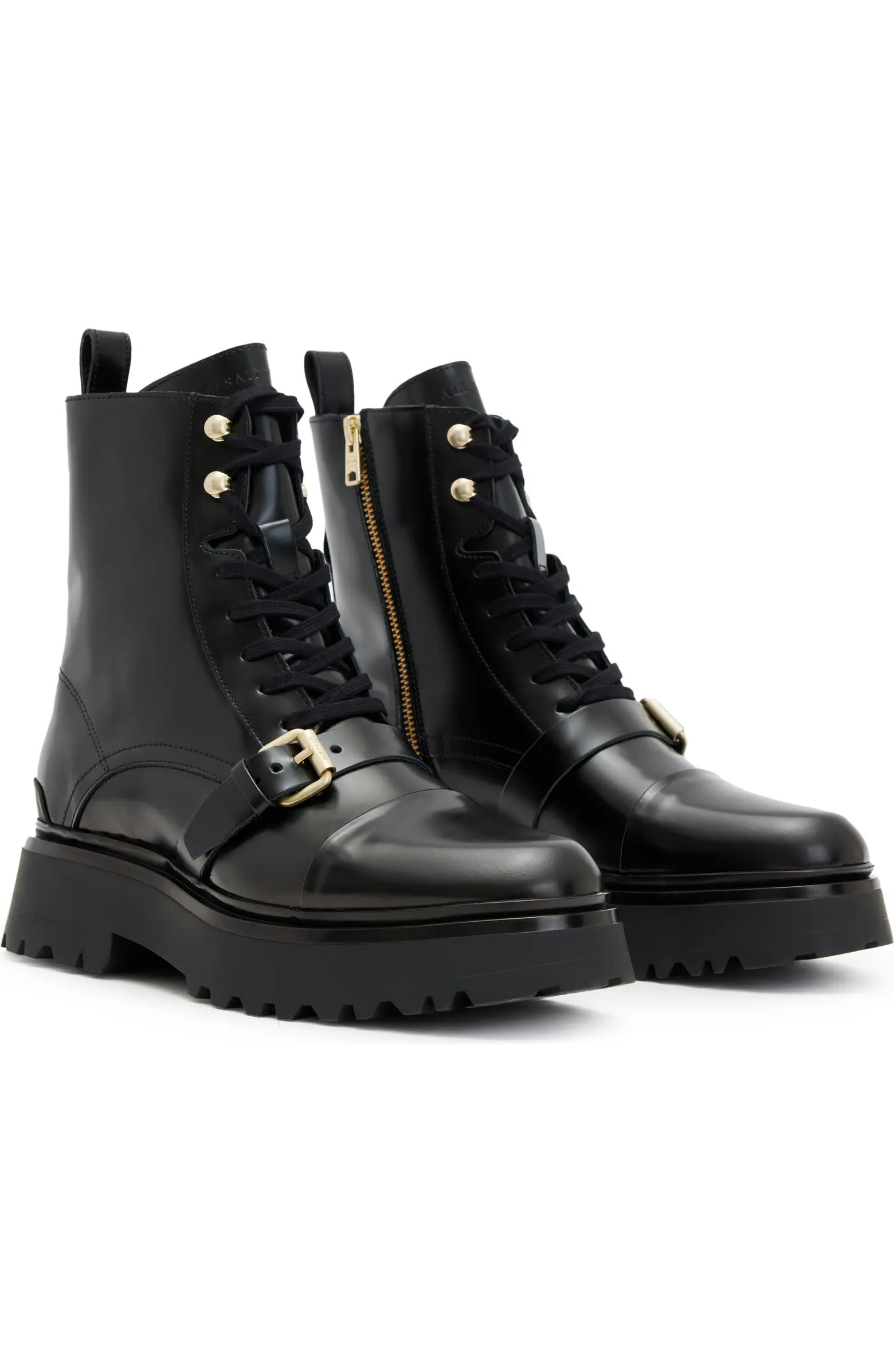 AllSaints Stellar Cap Toe Combat Boot (Women) | Nordstrom | Nordstrom